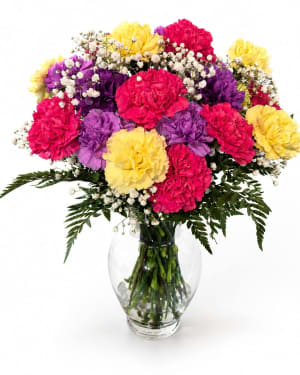 Mixed Carnations Arrangements Flower Bouquet
