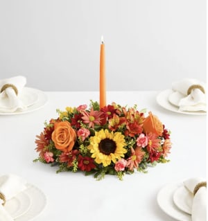 Fields Of Europe For Fall Centerpiece Flower Bouquet