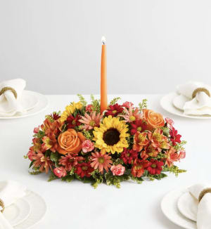 Fields Of Europe For Fall Centerpiece Flower Bouquet