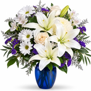 Beautiful in Blue Flower Bouquet