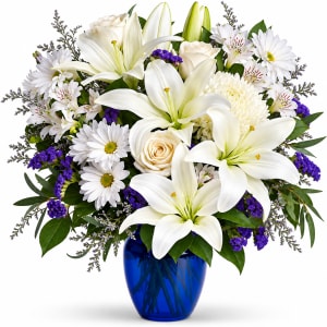 Beautiful in Blue Flower Bouquet