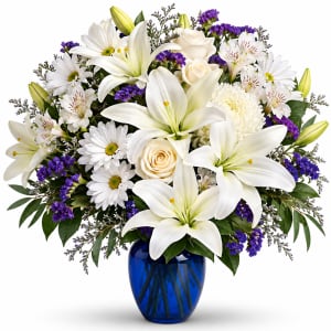 Beautiful in Blue Flower Bouquet