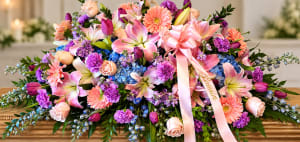 Pink Comfort Half-Couch Spray Flower Bouquet