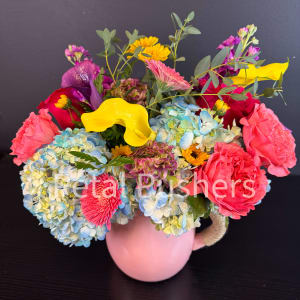 Pitcher of Blooms Flower Bouquet