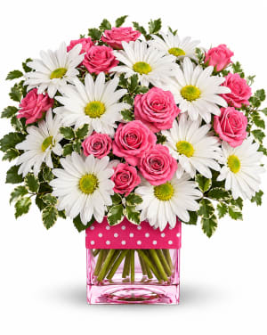 Polka Dots and Posies Flower Bouquet