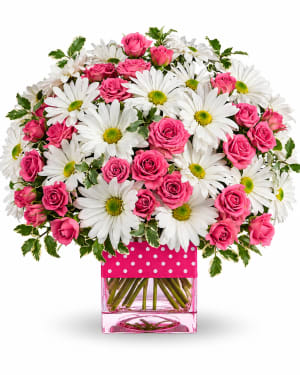 Polka Dots and Posies Flower Bouquet