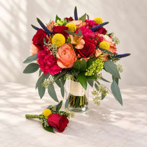 Bridal Bouquet Boutonnière Flower Bouquet