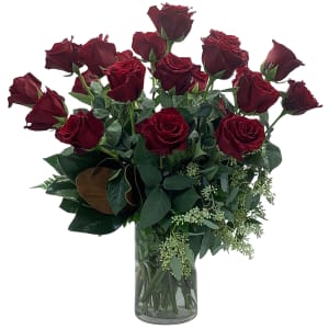 2 Dozen Red Roses Flower Bouquet