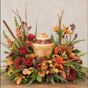 Last Harvest Urn Surround Flower Bouquet