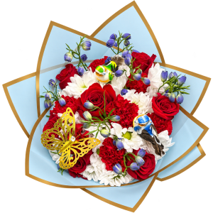 Fireworks & Florals Bouquet Flower Bouquet