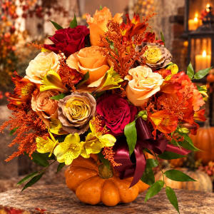Halloween Rose Bouquet Flower Bouquet