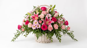 Stargazer Basket Bouquet Flower Bouquet