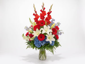 Patriotic Triumph & Grace Flower Bouquet