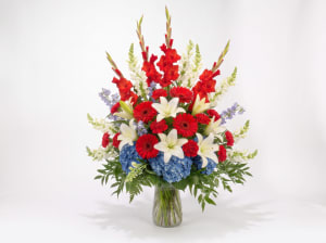 Patriotic Triumph & Grace Flower Bouquet