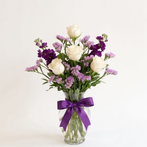 Royal Amethyst & Rose Bouquet Flower Bouquet