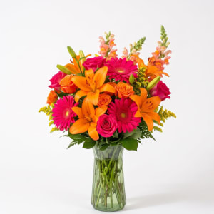 Citrus & Magenta Radiance Bouquet Flower Bouquet
