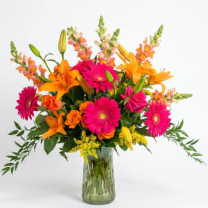 Citrus & Magenta Radiance Bouquet Flower Bouquet