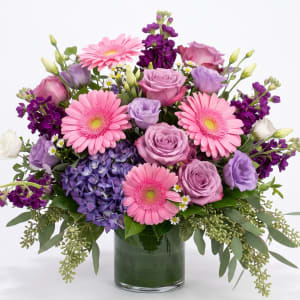 The Amethyst & Rose Glow Bouquet Flower Bouquet