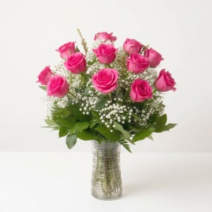 Hot Pink Rose Bouquet Flower Bouquet