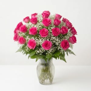 Hot Pink Rose Bouquet Flower Bouquet
