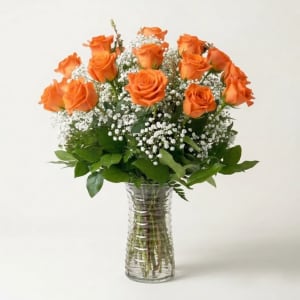 Orange Rose Bouquet Flower Bouquet