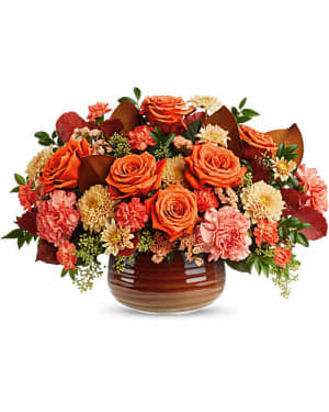RUSTIC EMBER CENTERPIECE Flower Bouquet