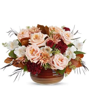 SUNSET STONE CENTERPIECE Flower Bouquet