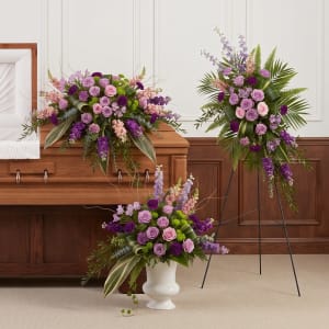 The Lavender Garden Tribute Collection Flower Bouquet