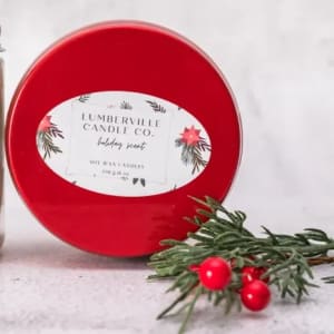 Christmas Tree Farm Lumberville Soy Candle Flower Bouquet