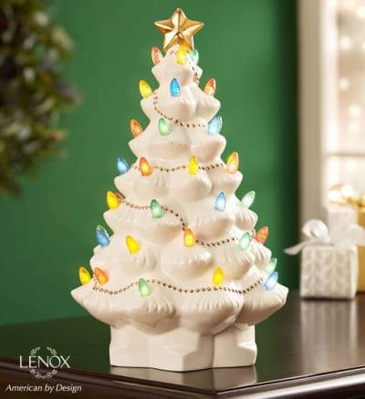 LenoxÂ® Treasured Traditionsâ„¢ Lighted Tree from 1-800-FLOWERS.COM
