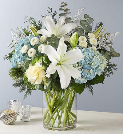 Dazzling Winter Wonderland Flower Arrangement