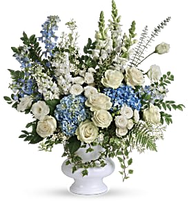 Blue and White Bridal Bouquet Flower Delivery Baltimore MD - Fleurs d'Ave