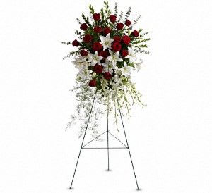 Funeral Wreath, Crosses, Sprays, Hearts Flower Delivery Ceres CA