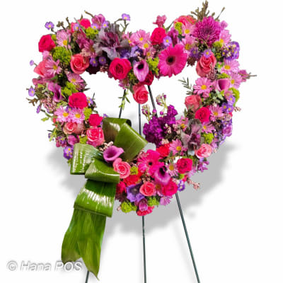 Send Heart Shaped Flower Arrangements Online