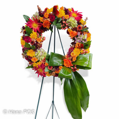 Spring Silk Wreath - All Around Crown Florals