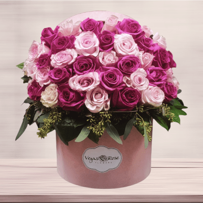 HOT PINK ROSE BOUQUET Flower Delivery Las Vegas NV - Vegas Rose Flowers