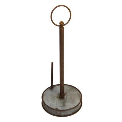 Rustic Galvanized Metal Paper Towel Holder