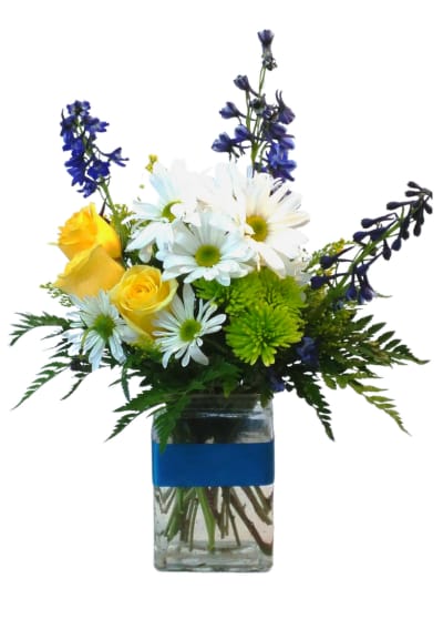 Lavender Rose & White Daisy Bouquet R-1720