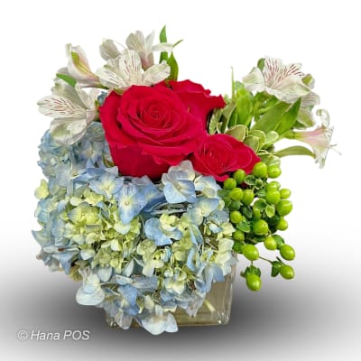 Funeral Wreath with Roses and Hydrangea  Florist Point Pleasant NJ – Petal  Street Flower Company