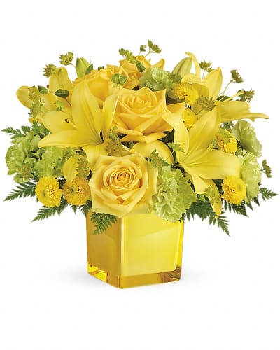 Teleflora's Sunny Mood Bouquet in Ravena NY - Janine's Floral Creations