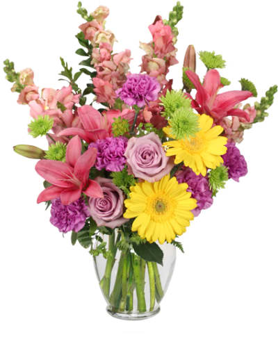 Bring On The Happy Vase Of Flowers Flower Delivery Worthington