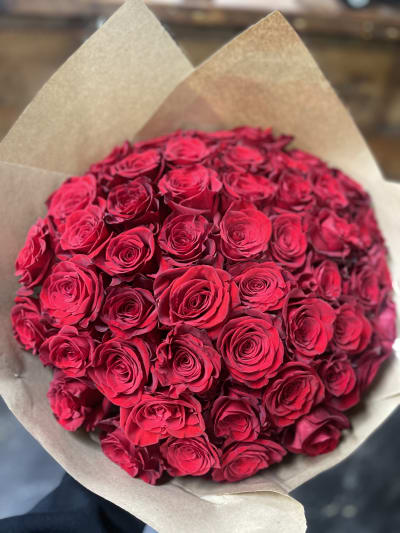 50 Red Rose bouquet