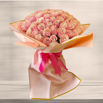 100 PINK ROSES BOUQUET Flower Delivery Las Vegas NV - Vegas Rose Flowers