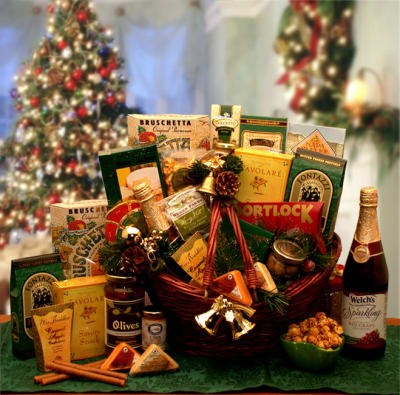 HAPPY HOLIDAYS Gift Basket  Chocolate Covered Gluten Free