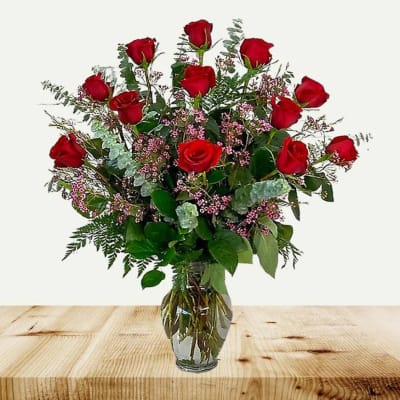 Rose Elegance™ Premium Long Stem Red Roses