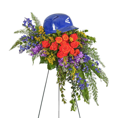 Flower☆彡 Solid White Standing Cross With Pastel Flower Break | Clark, NJ