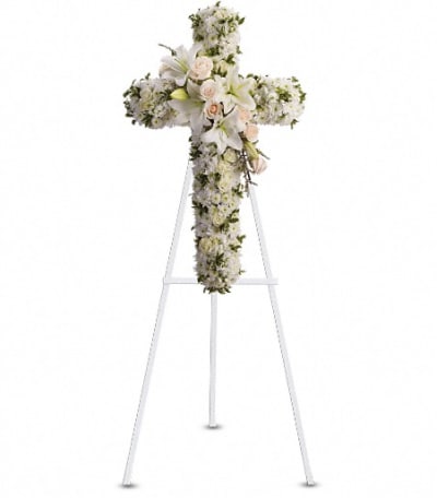 Sympathy Floral Cross Sprays Flower Delivery Hillsboro Oregon