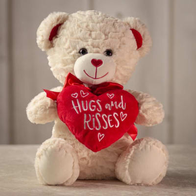 GAPV612 - Hugs & Kisses Teddy Bear Flower Delivery Shawnee KS