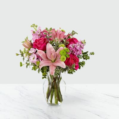 Teleflora's Posh Pinks In Hamden, CT Flowers From The Farm, 43% OFF