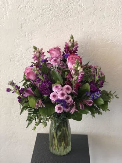 Purple Palette Bouquet Ceres CA Florist 95307- Hand Creations Floral - Best  Local Flower Shop, Small business own, female own